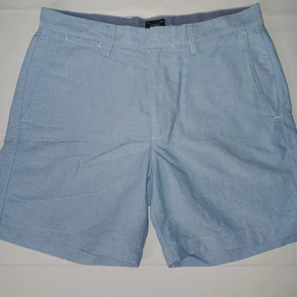 J.CREW CLUB SHORTS 100% COTTON BLUE MEN'S SIZE 31